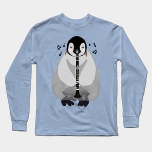 Clarinet Penguin Long Sleeve T-Shirt